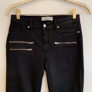 Henry & Belle Shimmer Moto Super Skinny Jeans